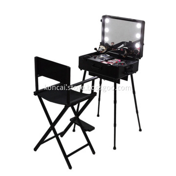 Lighted Purse Organizer Train Makeup Case Mirror Lighted